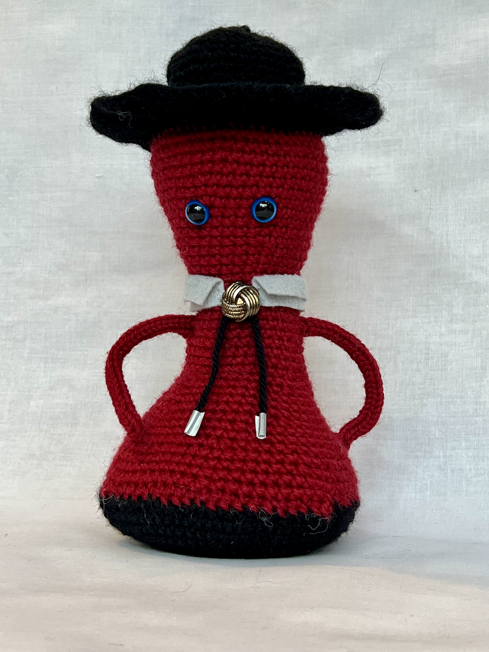 Crocheted Clint Character